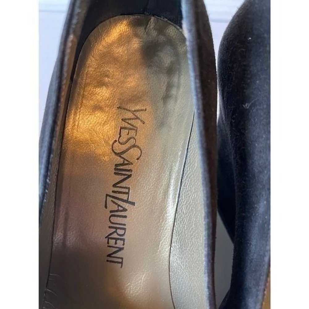 Yves Saint Laurent Black Wedges (SZ 5.5) - image 2