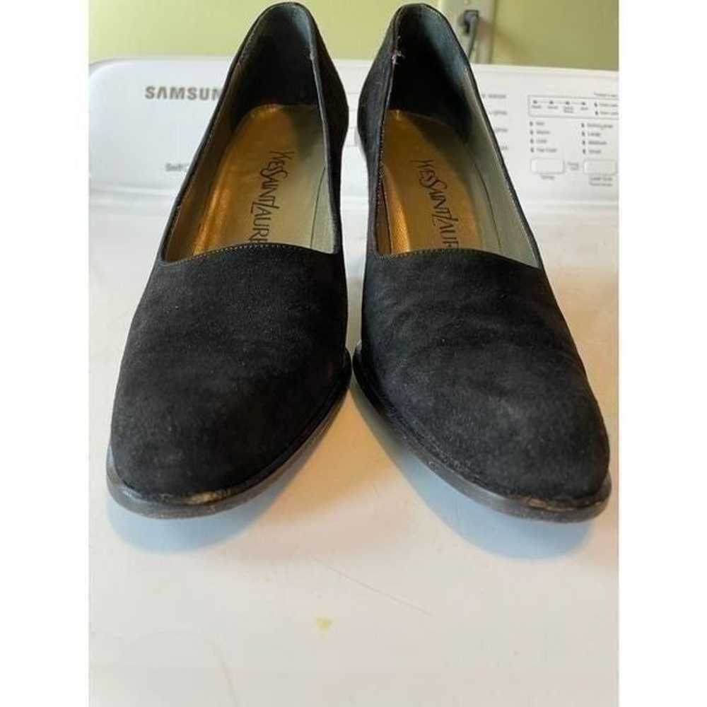 Yves Saint Laurent Black Wedges (SZ 5.5) - image 3