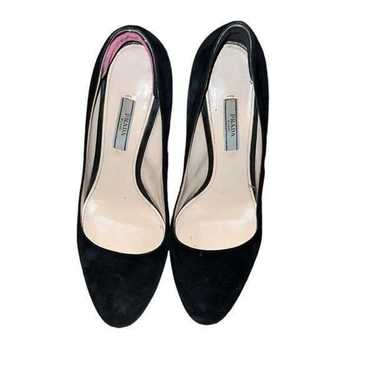 Prada Black Suede Shoe Size 8