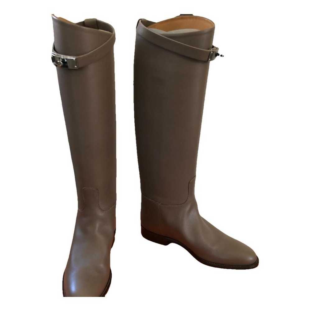 Hermès Jumping leather riding boots - image 1