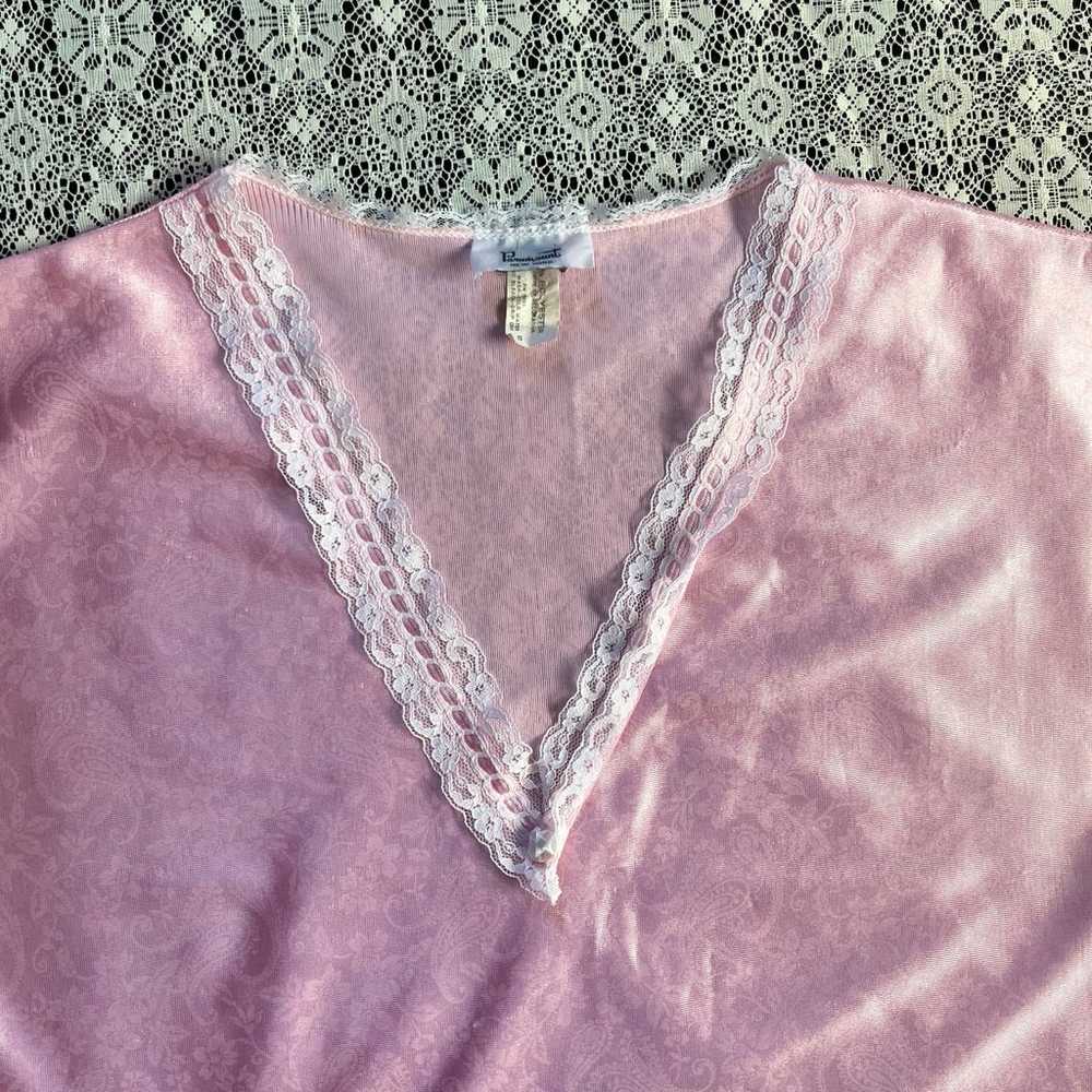 Vintage 1970’s Paramount Blush Pink Slip - image 3