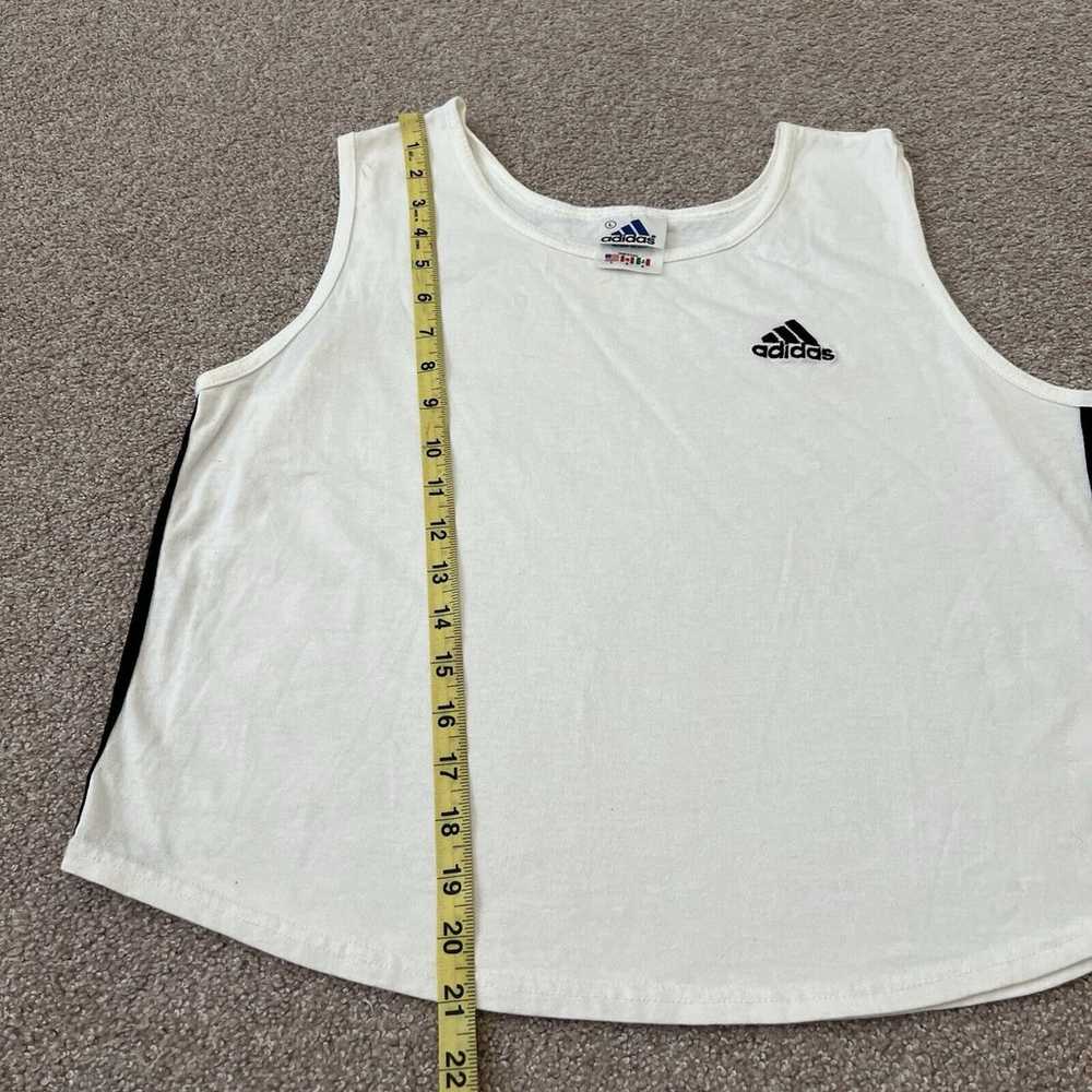 Vintage Adidas Tank Adult Large Striped Made In U… - image 4