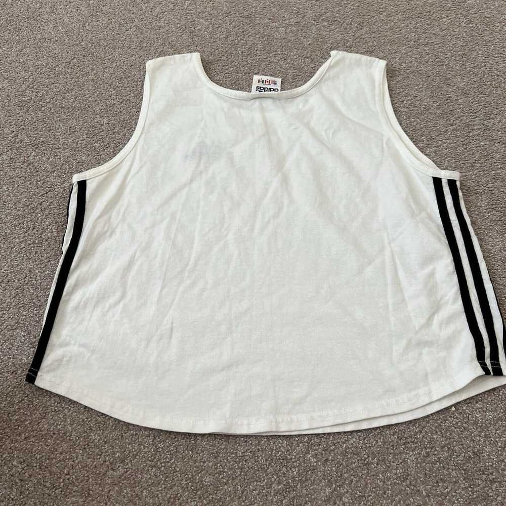 Vintage Adidas Tank Adult Large Striped Made In U… - image 5