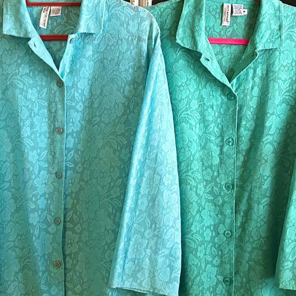 Vintage - 1990s Two Newport News Button Down Cove… - image 2