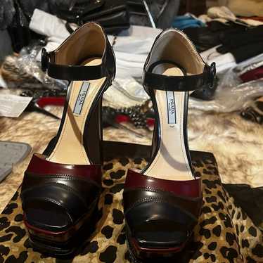 Prada chunky heel shoes