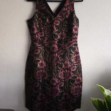 J. Crew Metallic floral dress