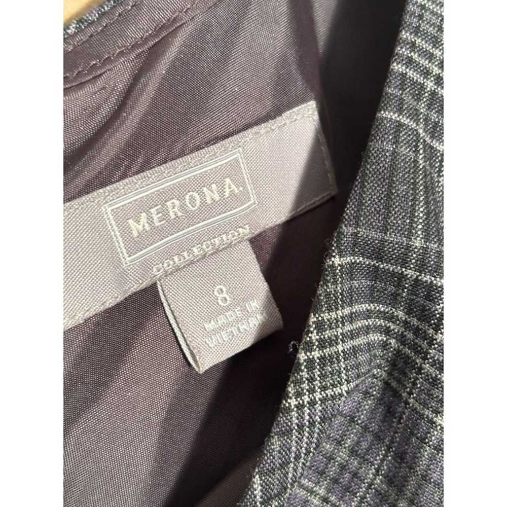 Merona Plaid Gray Sheath Dress Size 8 - image 11