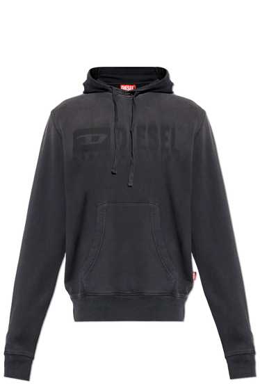 Diesel o1s22i1n1124 Cotton Jersey Hoodie in Black