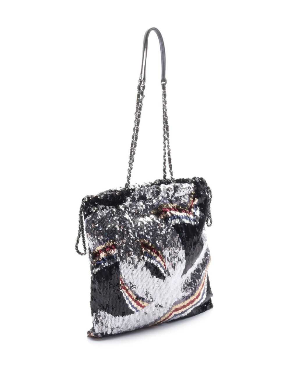 CHANEL Pre-Owned 2021 sequin tote bag - Black - image 2