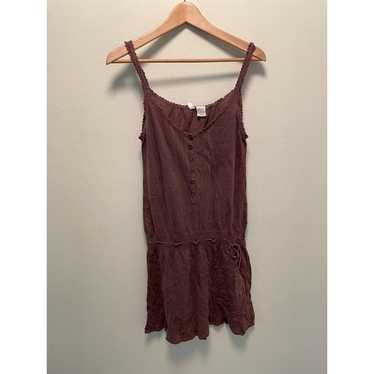 Moth Anthropologie Womens Mini Dress Medium Brown 