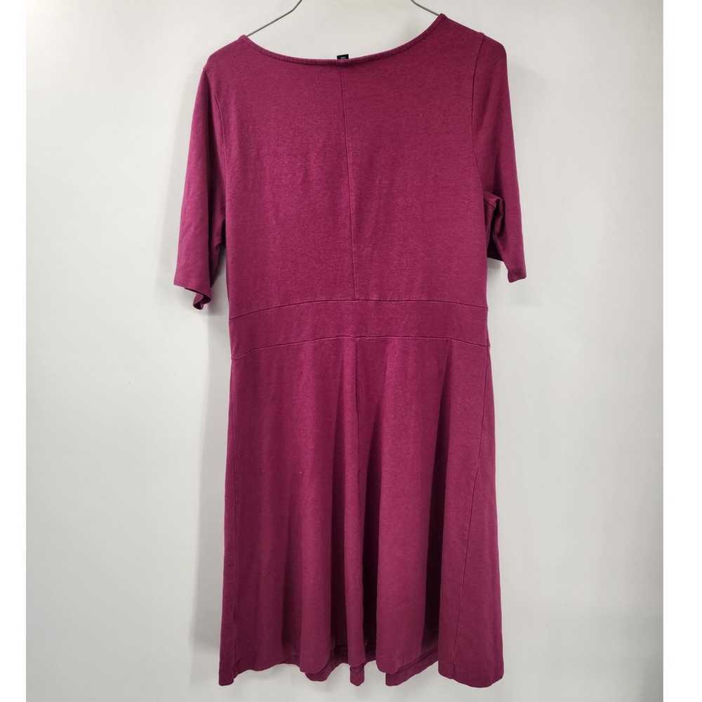 LANDS' END V-Neck Dress Womens Size Medium 10-12 - image 2