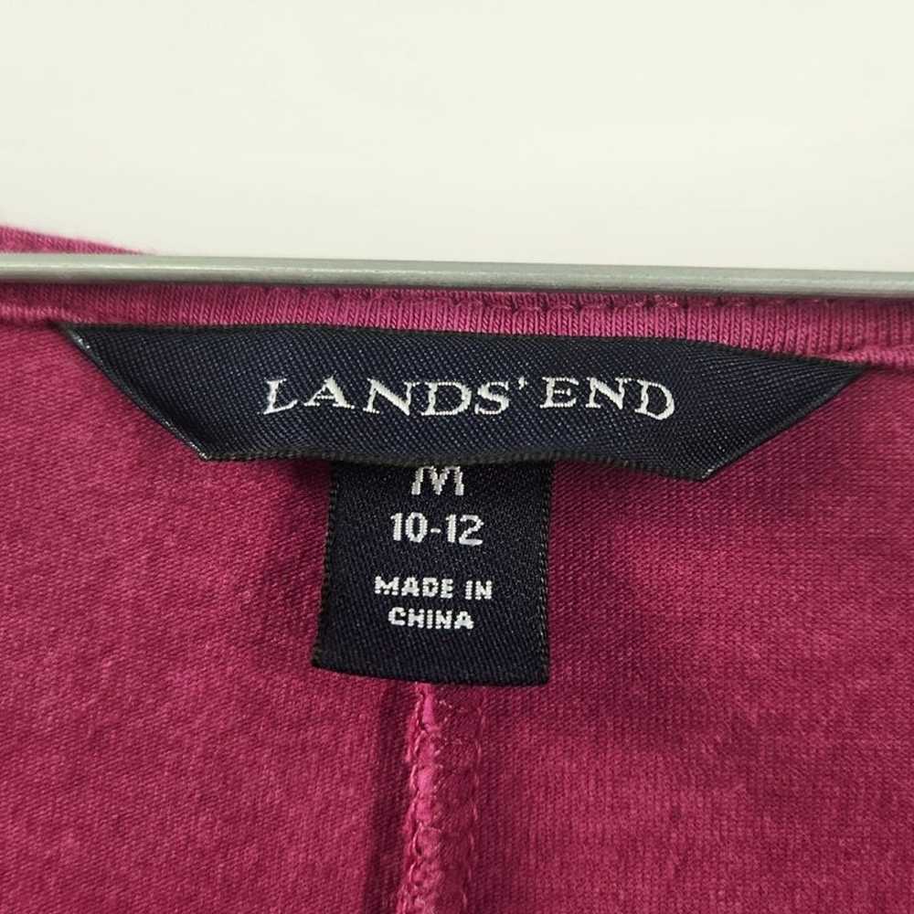 LANDS' END V-Neck Dress Womens Size Medium 10-12 - image 3