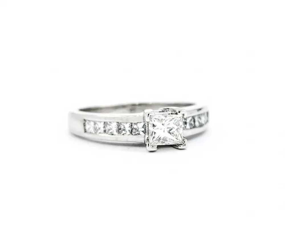 Beautiful Vintage Princess Cut Diamond engagement… - image 3