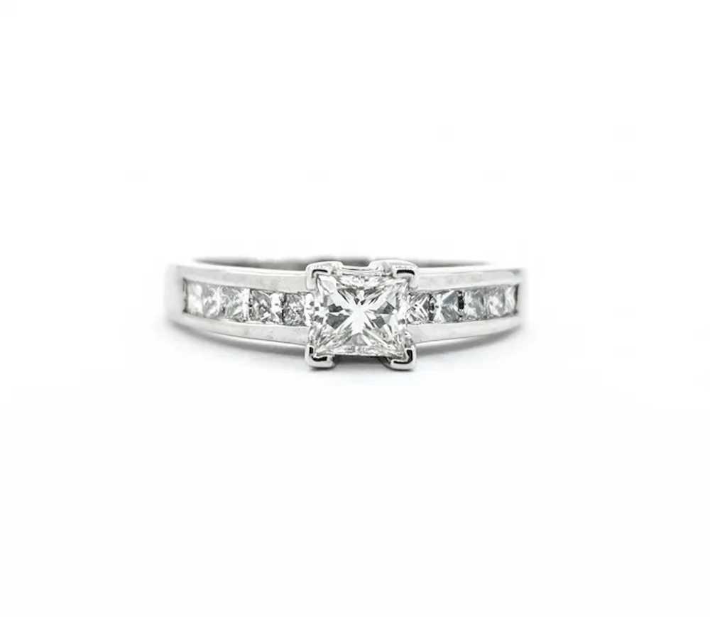 Beautiful Vintage Princess Cut Diamond engagement… - image 4