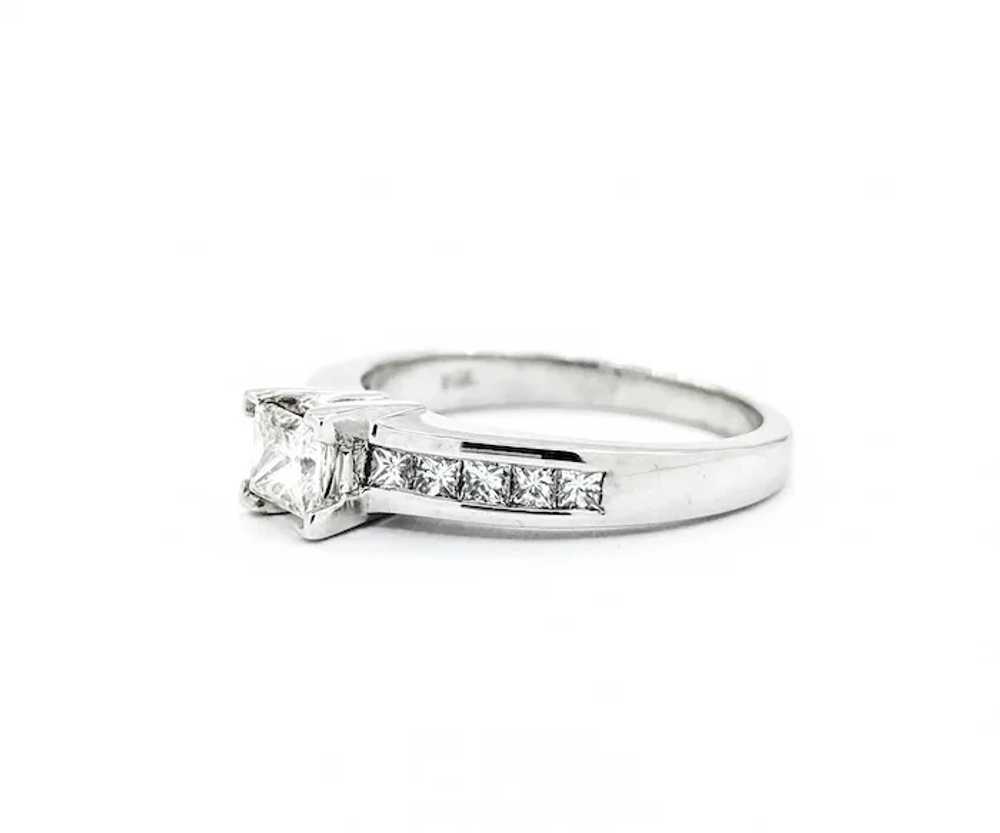 Beautiful Vintage Princess Cut Diamond engagement… - image 6