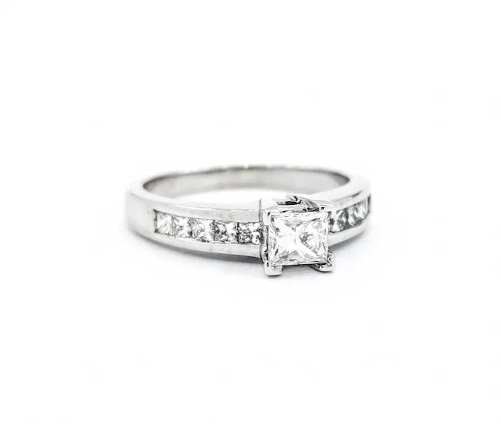 Beautiful Vintage Princess Cut Diamond engagement… - image 7