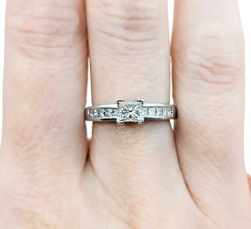 Beautiful Vintage Princess Cut Diamond engagement… - image 9