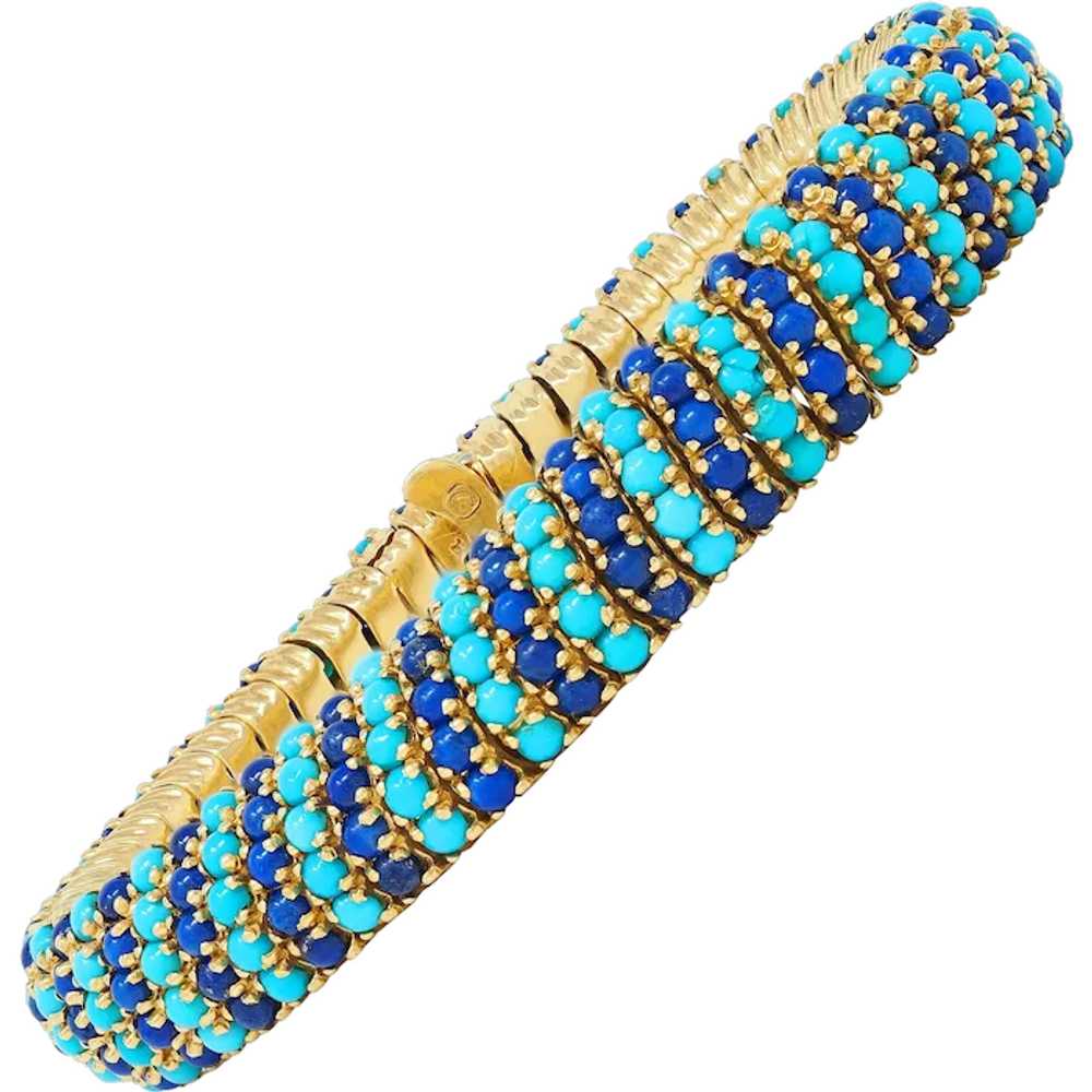 Pomellato Lapis Lazuli Turquoise 18 Karat Yellow … - image 1