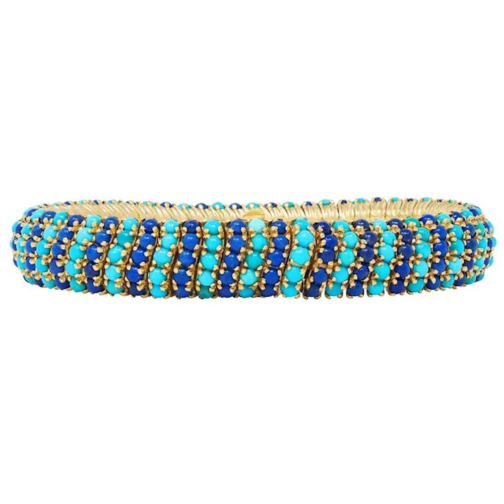 Pomellato Lapis Lazuli Turquoise 18 Karat Yellow … - image 5