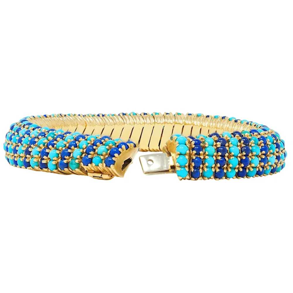 Pomellato Lapis Lazuli Turquoise 18 Karat Yellow … - image 7