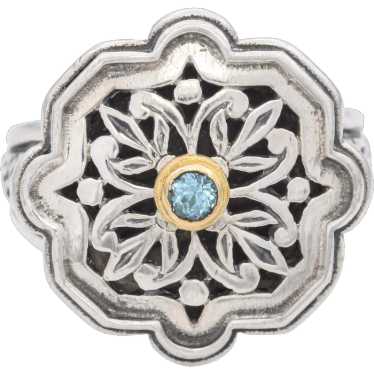 Konstantino Sterling Silver with 18K Gold Bezel S… - image 1