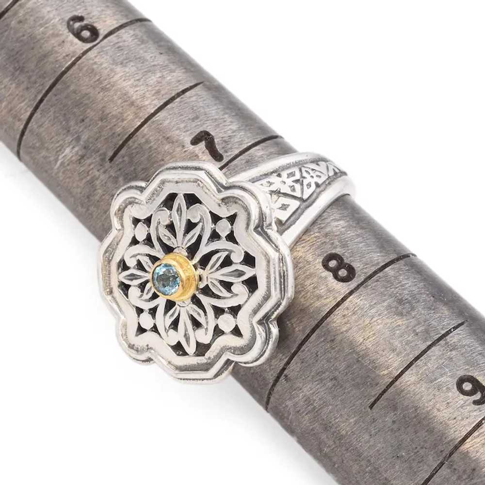 Konstantino Sterling Silver with 18K Gold Bezel S… - image 6