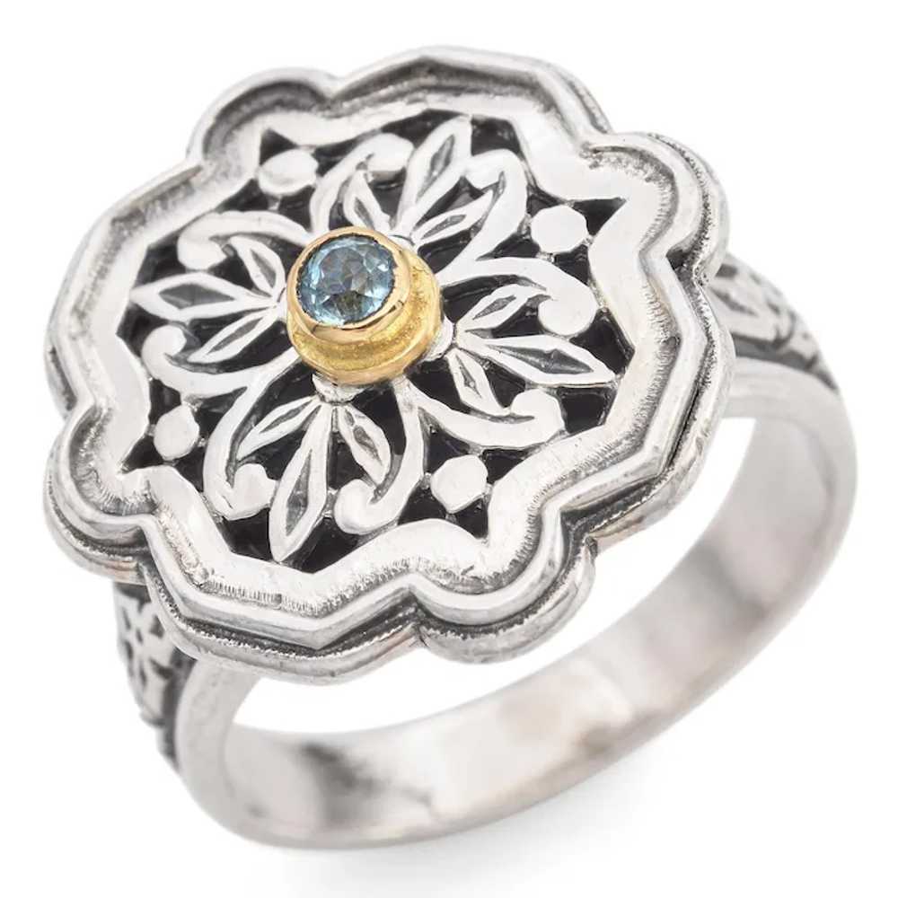 Konstantino Sterling Silver with 18K Gold Bezel S… - image 7