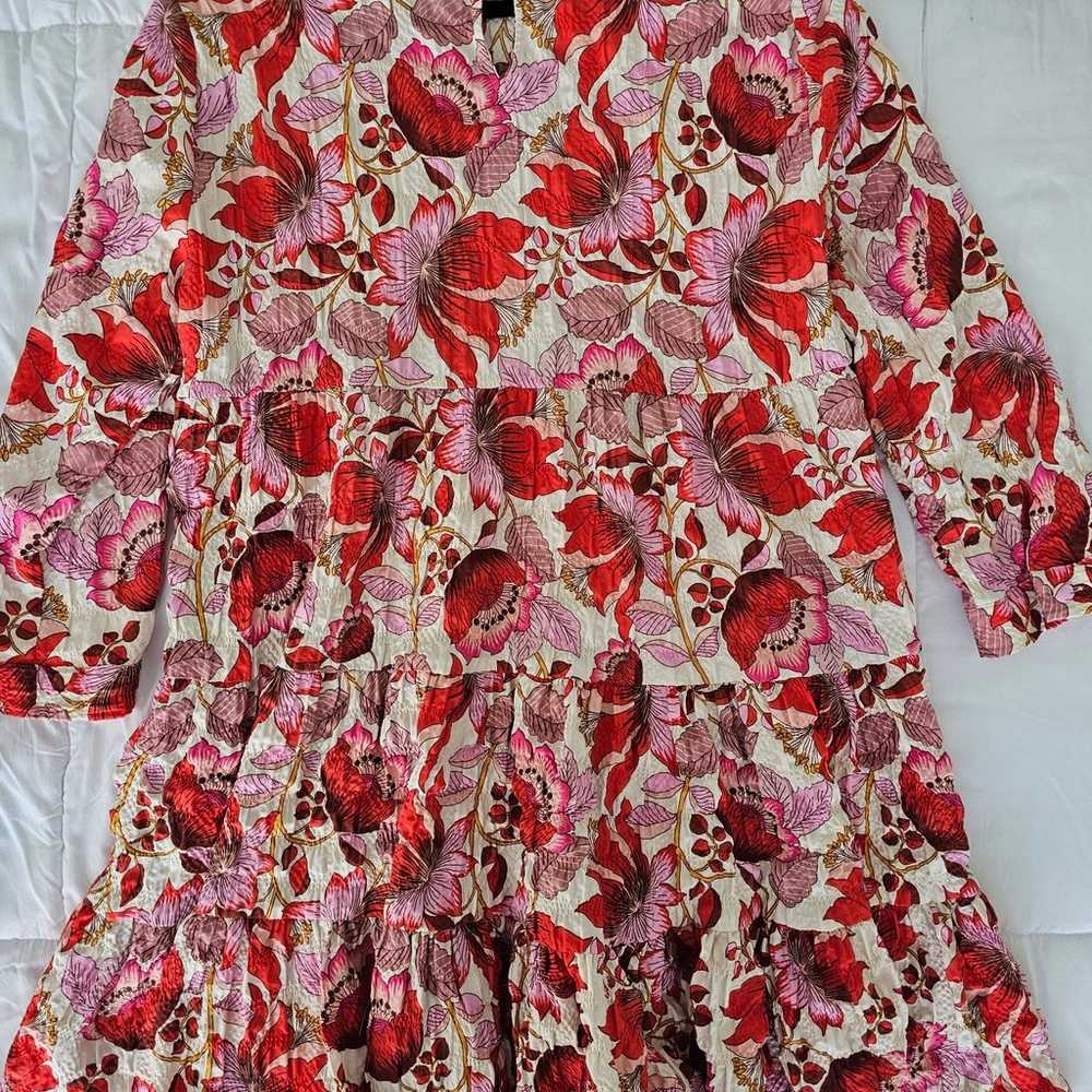 ZARA floral dress size M - image 2