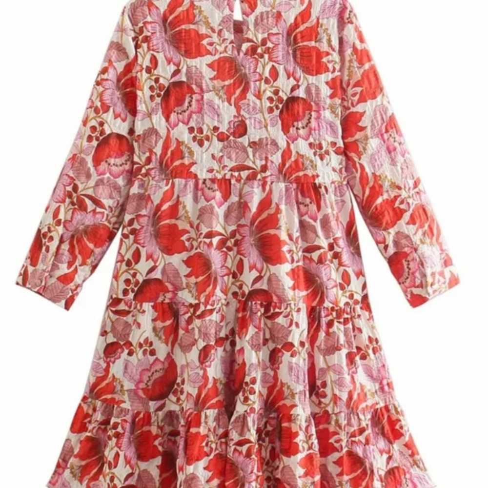 ZARA floral dress size M - image 4