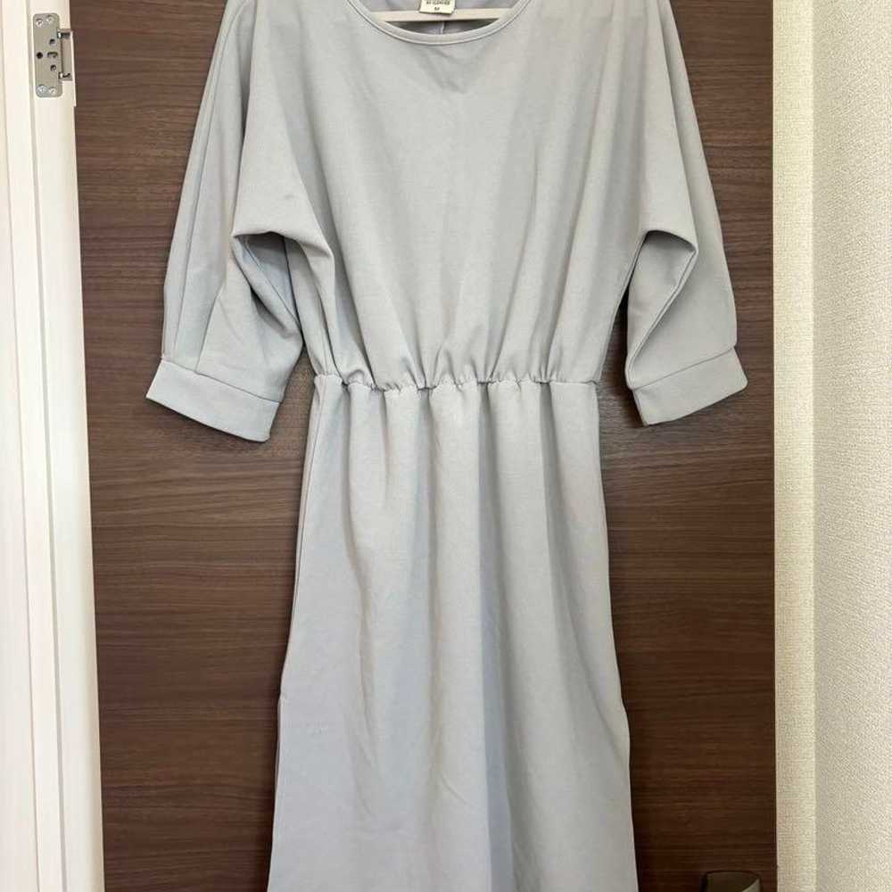 Light gray three-quarter length dress - image 1