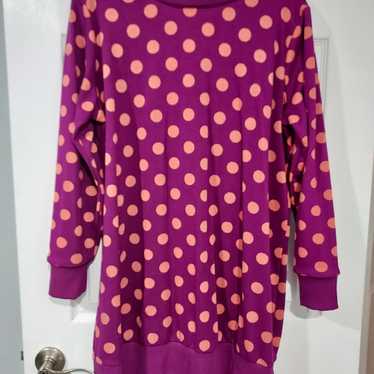 Victor Glemaud x Target Purple Polka Dot Long Sle… - image 1