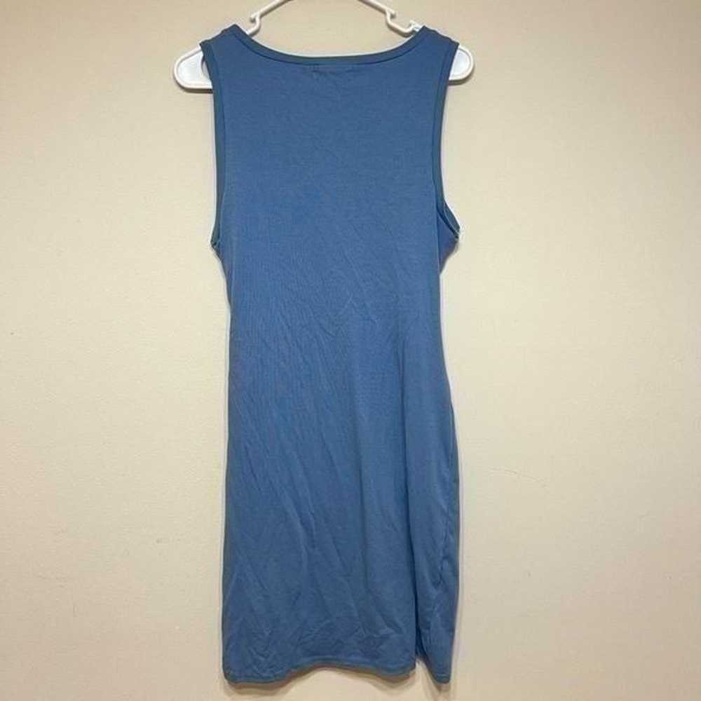 Treasure & Bond Blue Sleeveless Jersey Ruched Dre… - image 9