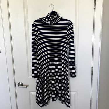 Anthropologie Maeve striped turtleneck dress size 