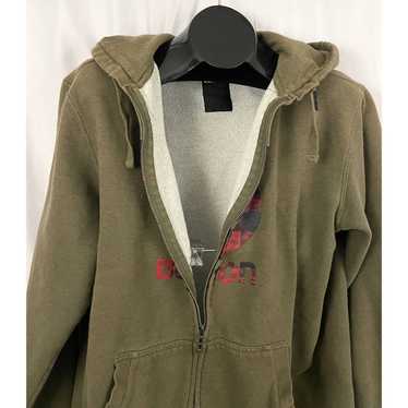 Burton Faded Burton Vintage Green Zip Hoodie Men's