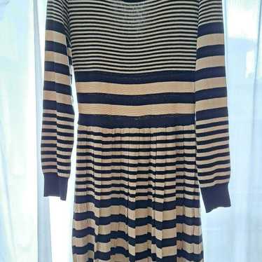 BARNEYS NEW YORK Multi-Striped Knit Dress