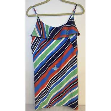 LILLY PULITZER Overboard Nautical Striped Silk Lay