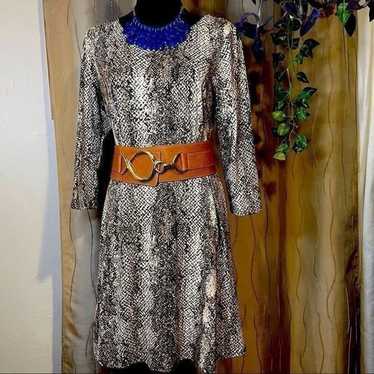 MSK Leopard Print Dress - image 1