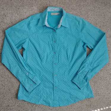 Rockies blue western button down shirt