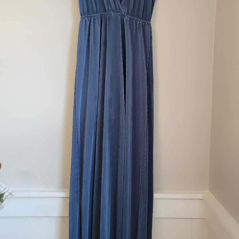 Baltic Born Athena Maxi Pleated Blue Dress - image 3