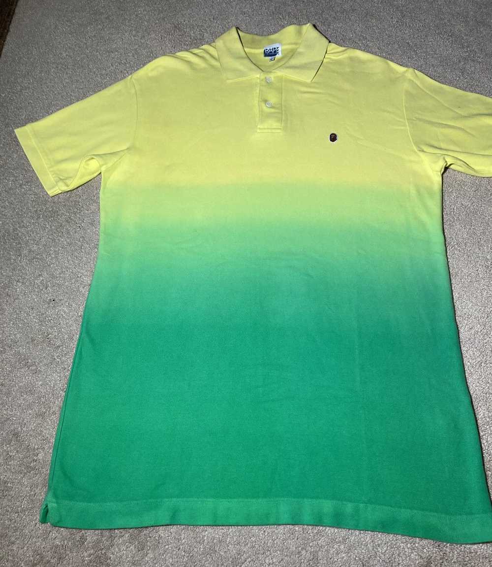 Bape One Point Gradient Polo - image 2