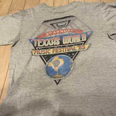 DEEP PURPLE TEXXAS WORLD Band T1985 Vintage