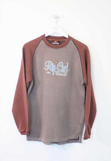 Vintage Rip Curl sweatshirt in brown and burg.Best