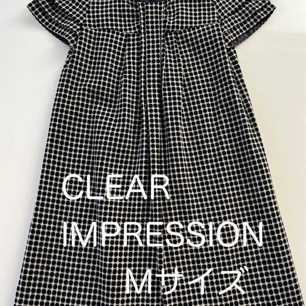 CLEAR IMPRESSION Short Sleeve Wool Dress Size M - image 1