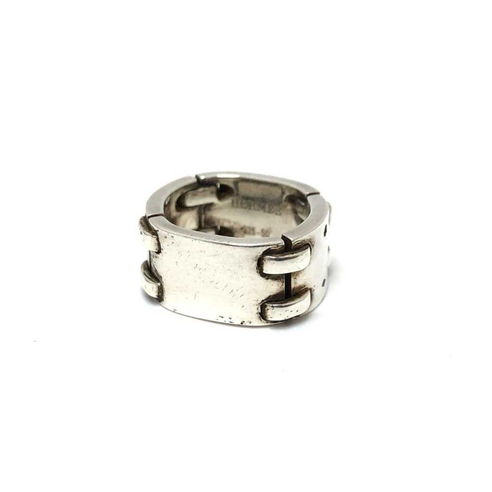 Hermes Hermes Chain Plate Ring SV925 Women's Silv… - image 1