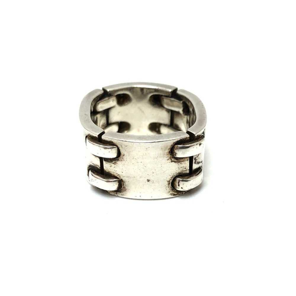 Hermes Hermes Chain Plate Ring SV925 Women's Silv… - image 3