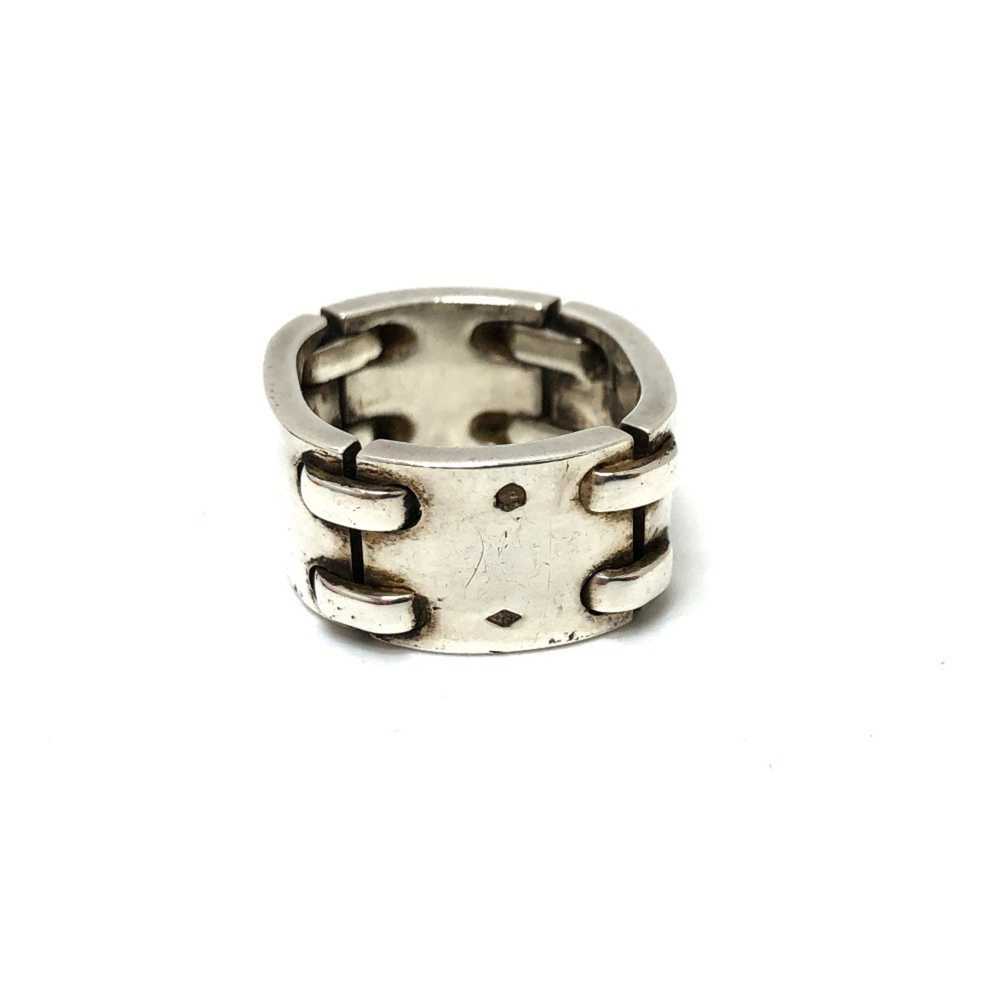 Hermes Hermes Chain Plate Ring SV925 Women's Silv… - image 5