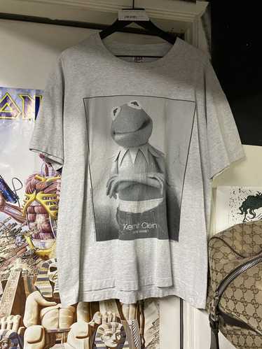 Vtg newest 90s Changes Kermit Clein T-Shirt Muppets Calvin Klein XL Single Stitch