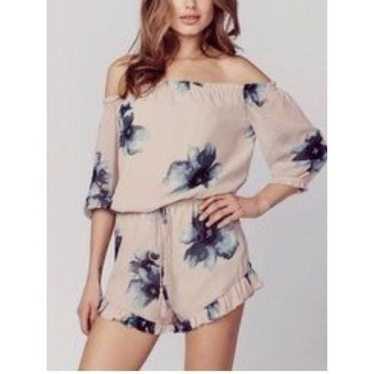 Winston White Tan Floral Romper