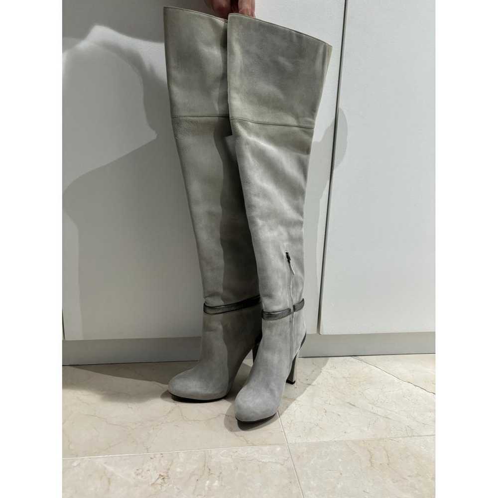 Fendi Leather riding boots - image 5