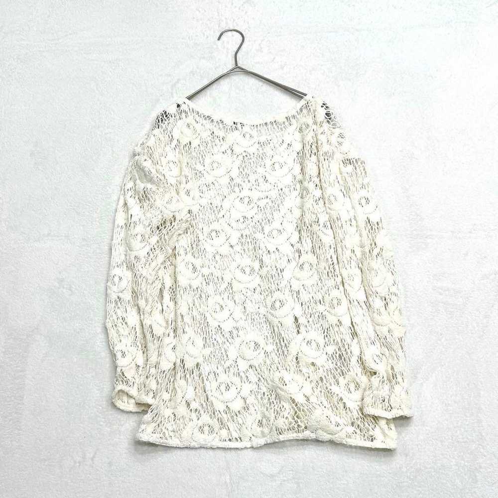 *Capiron Roots* Gipiure Lace Top Long Sleeve Laye… - image 3